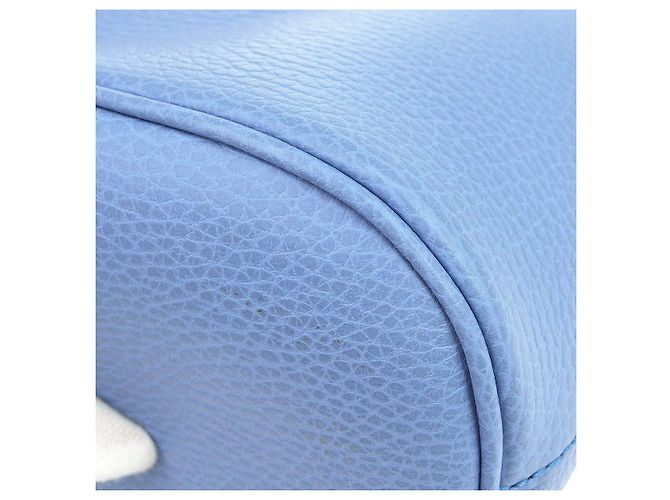 Gucci Interlocking Top Handle Leather Medium Bleu - vue 4