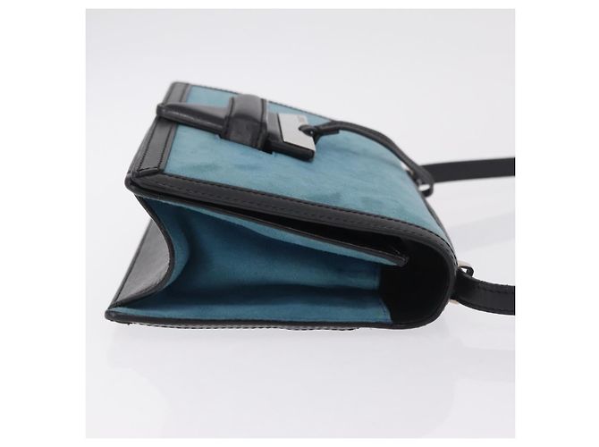Loewe Barcelona Suede with Leather Medium Bleu - vue 3