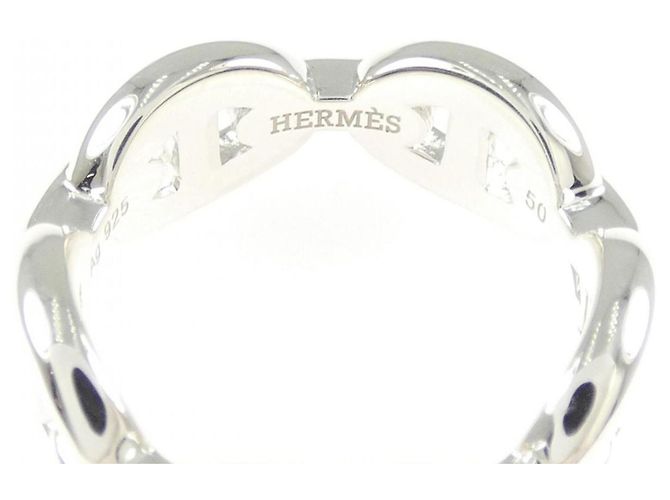 Hermès Chaine d'Ancre Enchainée Silver Band Ring - Ansicht 3