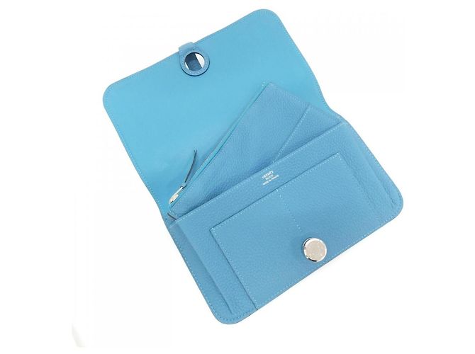 Hermès Hermes Dogon Duo Wallet Turquoise - view 4