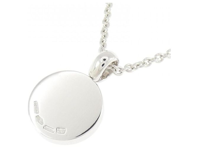 Bulgari Collana con pendente Bvlgari in oro bianco 18K D'oro - vista 4