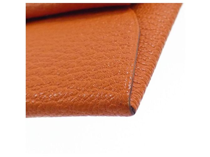 Hermès Hermes Bastia Coin Purse in Feu Red - view 3