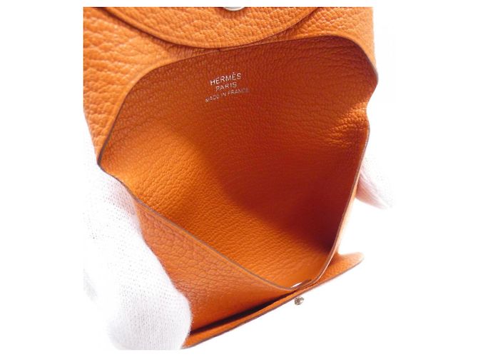 Hermès Hermes Bastia Coin Purse in Feu Red - view 4