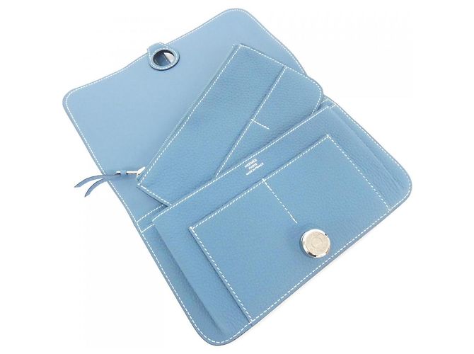 Hermès Hermes Dogon Duo Long Wallet Blue - view 3