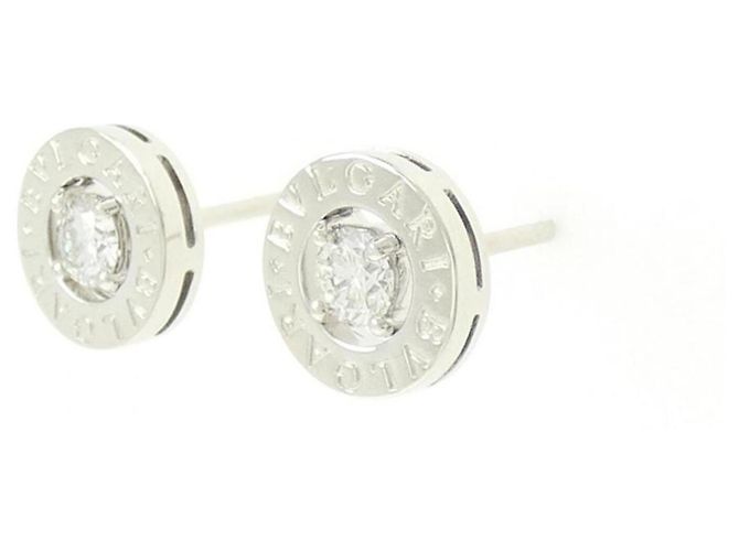 Bulgari Bvlgari Stecker-Ohrringe aus Weißgold Golden - Ansicht 2