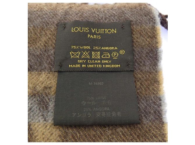 Louis Vuitton Echarpe Trunk Stripe Scarf Brown - view 3