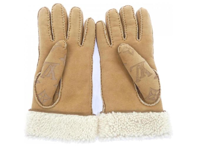 Louis Vuitton Beige Warme Handschuhe - Ansicht 2