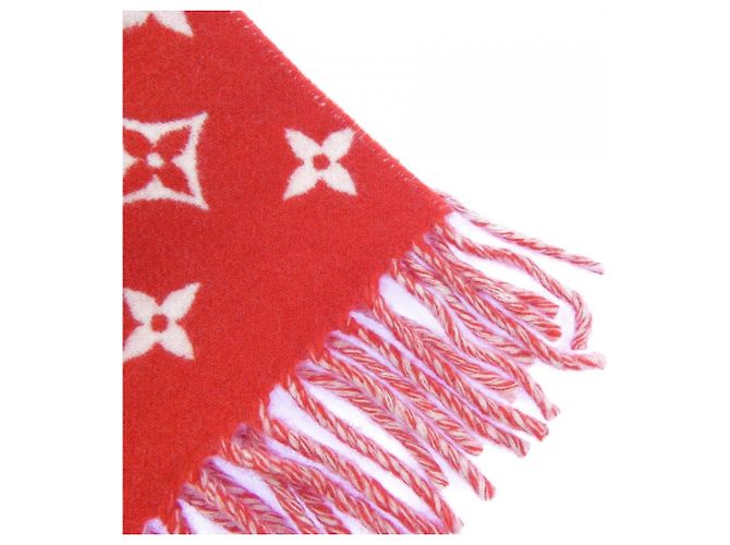 Stole Monogram Louis Vuitton Blanc Rouge - vue 2