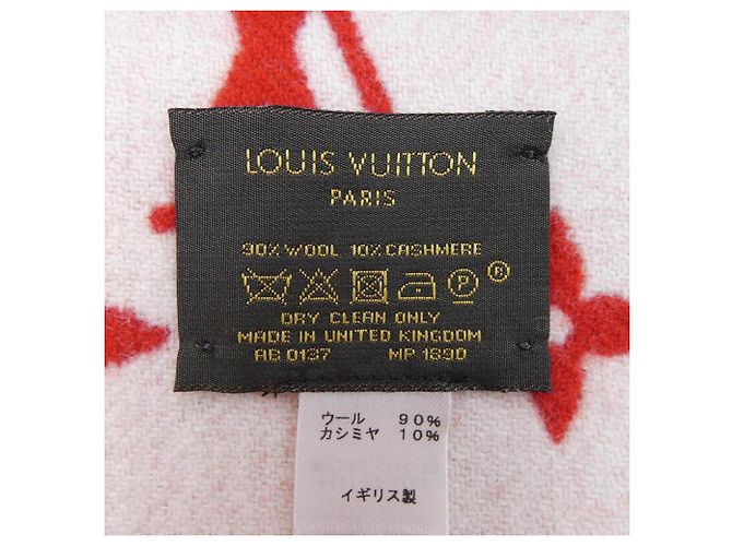 Stole Monogram Louis Vuitton Blanc Rouge - vue 3