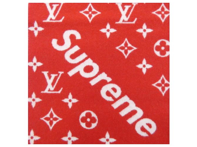 Stole Monogram Louis Vuitton Blanc Rouge - vue 4