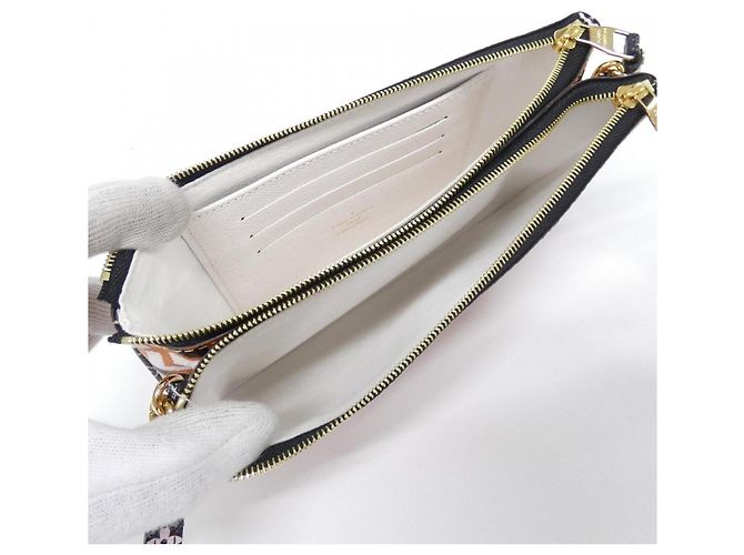 Louis Vuitton LV Crafty Pochette Double Zip Shoulder Bag Crudo Caramelo - vista 4