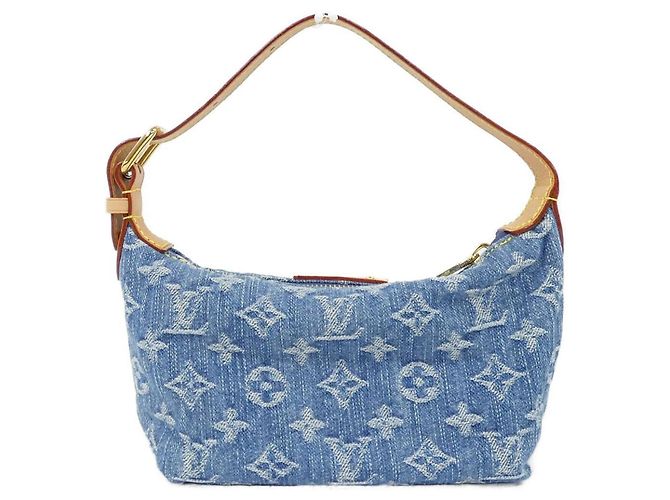 Louis Vuitton LV Remix Monogram Denim Pochette Hills Shoulder Bag Azul - vista 2