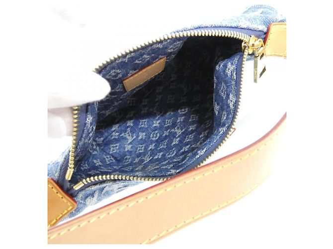 Louis Vuitton LV Remix Monogram Denim Pochette Hills Shoulder Bag Azul - vista 5