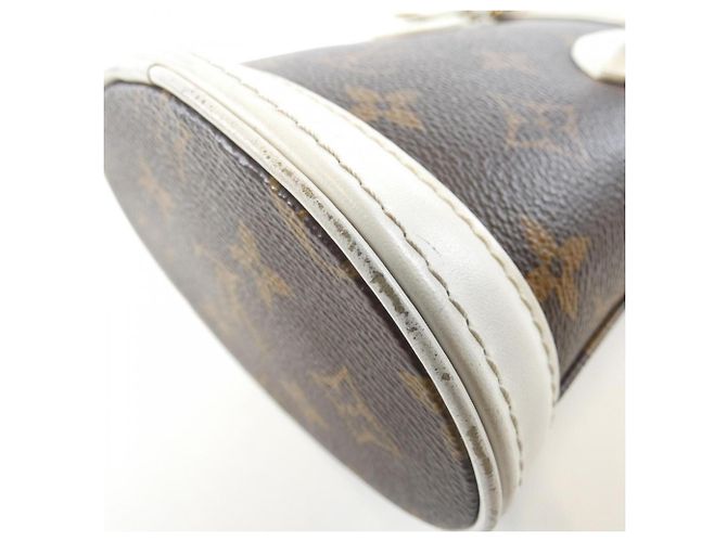 Bolsa de mão Louis Vuitton LV Match Nano Bucket Marrom - vista 3