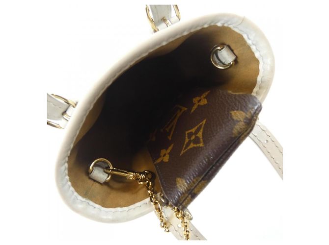 Bolsa de mão Louis Vuitton LV Match Nano Bucket Marrom - vista 9