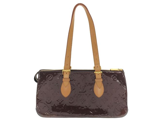 Sac à main Louis Vuitton Vernis Rosewood Avenue Bordeaux Violet - vue 2