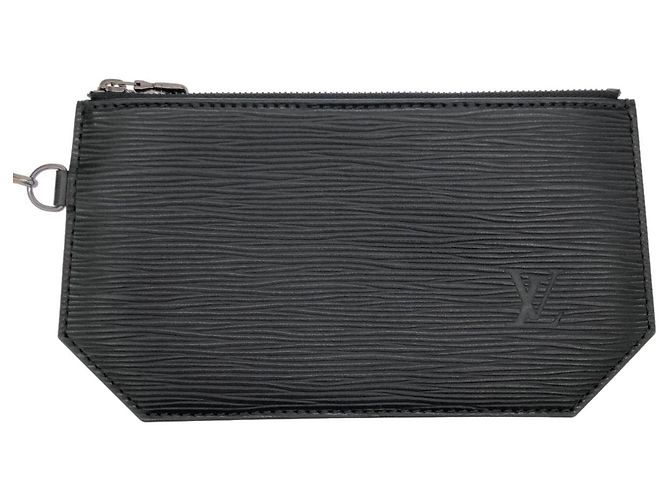 Louis Vuitton Epi Sac des Paules Shoulder Bag Nero - vista 10