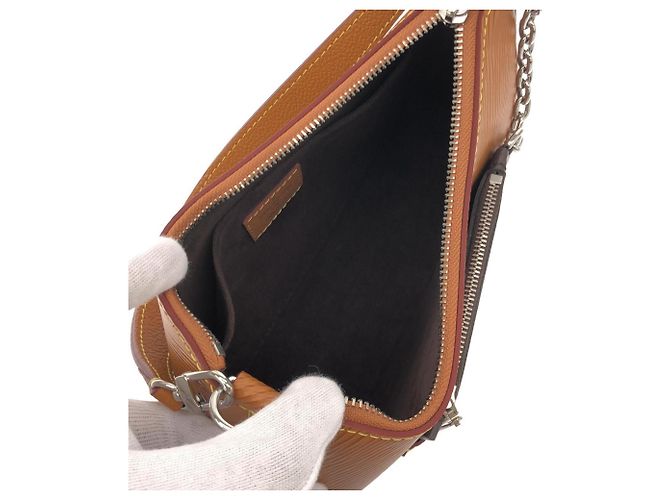 Bolsa de Ombro Louis Vuitton Epi Marelle M80794 Marrom - vista 6