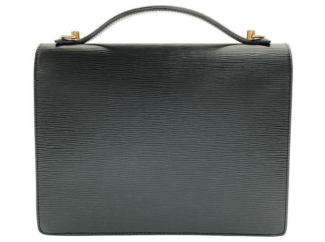 Louis Vuitton Epi Monceau Handtasche Schwarz - Ansicht 2