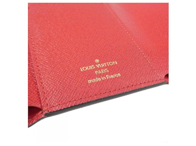 Louis Vuitton Damier Portefeuille Victorine Wallet N41659 Rosso Damier ebene - vista 5