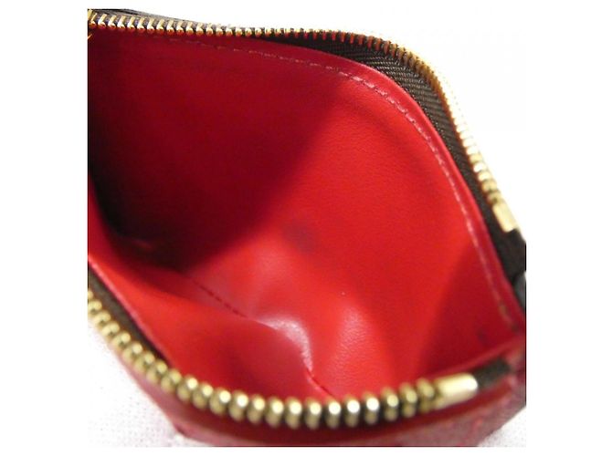 Louis Vuitton Damier Portefeuille Victorine Wallet N41659 Rosso Damier ebene - vista 7