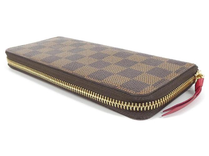 Louis Vuitton Damier Portefeuille Clemence Wallet Fucsia Damier ebene - vista 3