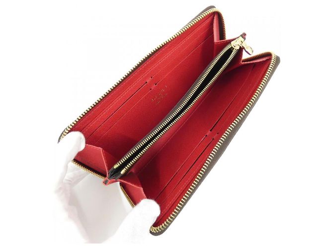 Louis Vuitton Damier Portefeuille Clemence Wallet Fucsia Damier ebene - vista 6
