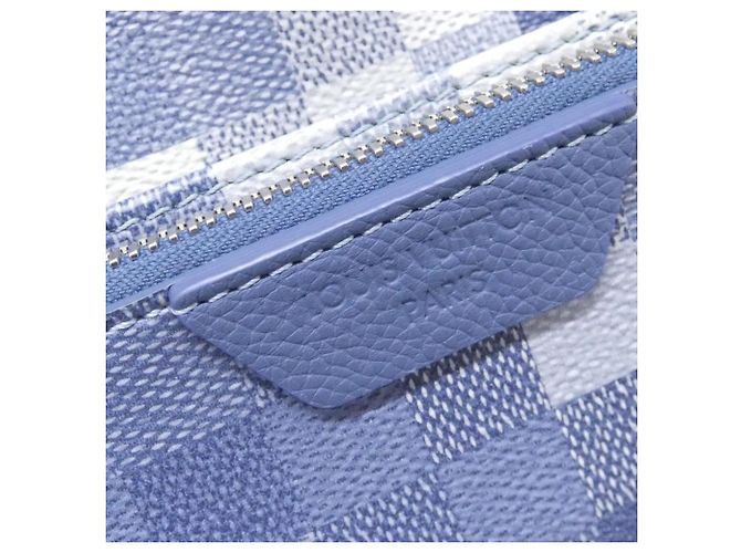 Borsa a tracolla Louis Vuitton Damouflage Trio Messenger Blu - vista 5