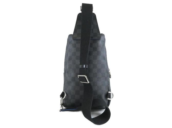 Borsa a tracolla Louis Vuitton Damier Graphite Avenue Marrone - vista 2