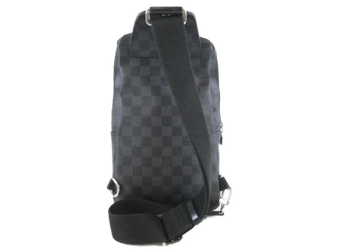 Borsa a tracolla Louis Vuitton Damier Graphite Avenue Marrone - vista 2