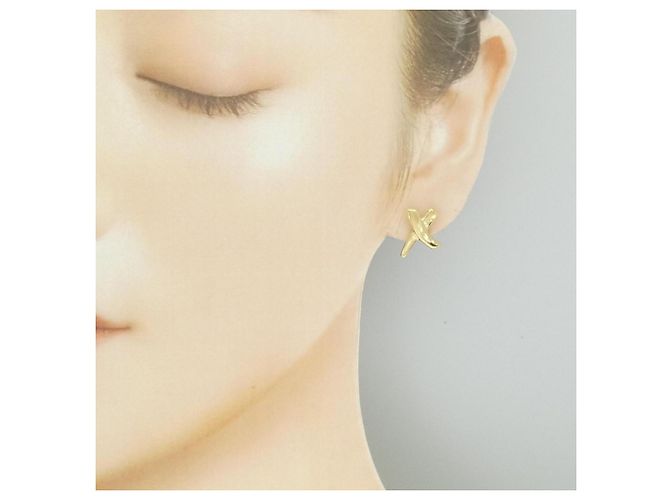 Autre Marque Orecchini Tiffany Kiss in oro giallo 18K - vista 4