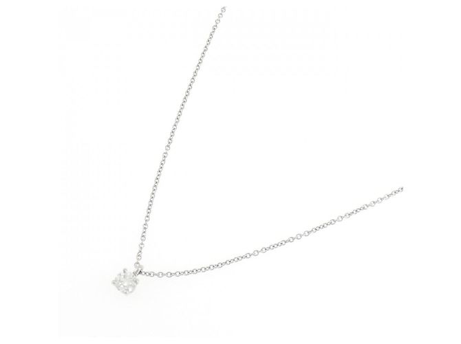 Autre Marque Collana Solitario Tiffany in Platino 950 - vista 2