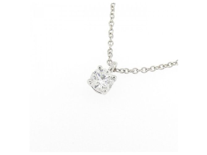 Autre Marque Collana Solitario Tiffany in Platino 950 - vista 3