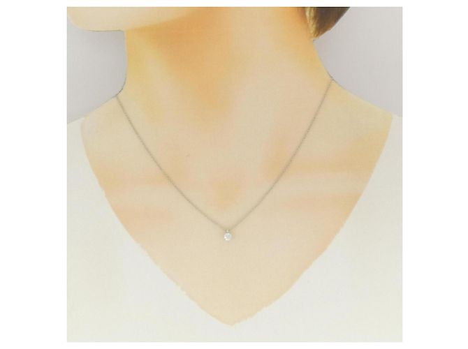 Autre Marque Collana Solitario Tiffany in Platino 950 - vista 6
