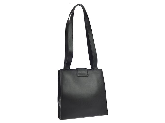 Céline Celine Vintage Turnlock Leather Black - view 2