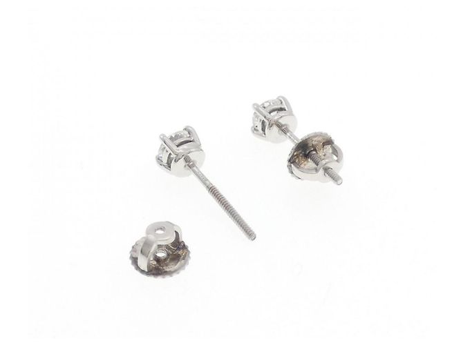 Autre Marque Boucles d'oreilles puces Tiffany Solitaire - vue 3