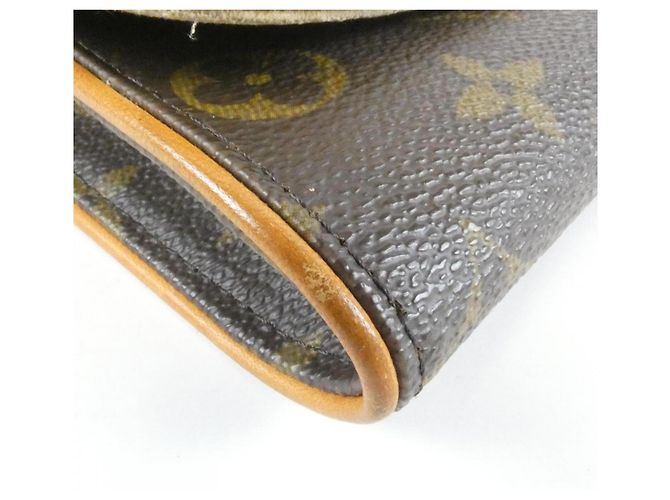 Louis Vuitton Monogram Pochette Twin PM M51854 Schultertasche Braun - Ansicht 3