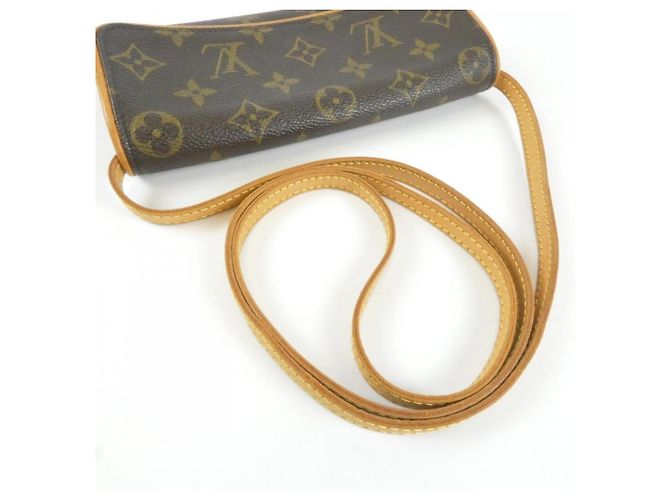 Louis Vuitton Monogram Pochette Twin PM M51854 Schultertasche Braun - Ansicht 4