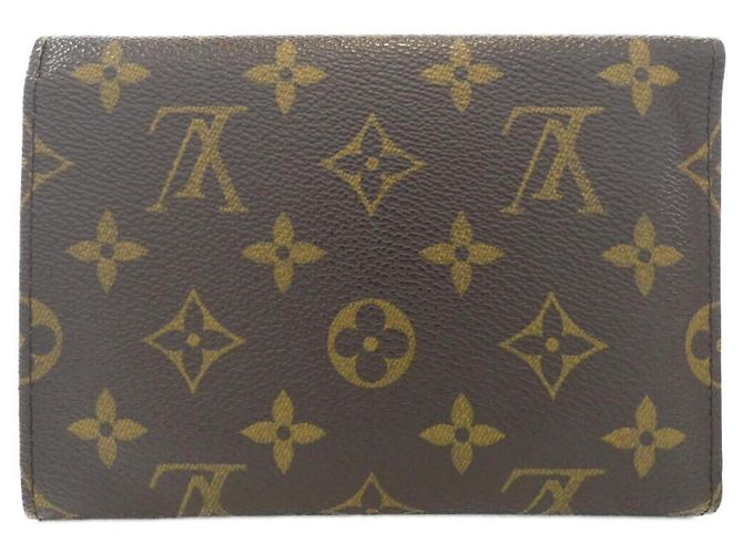 Louis Vuitton Monogram Portefeuille Tresor Etui Papier Wallet Braun - Ansicht 2