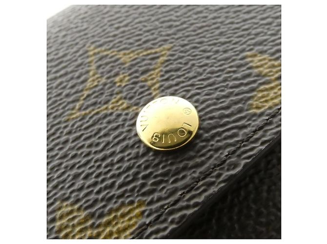 Louis Vuitton Monogram Portefeuille Tresor Etui Papier Wallet Braun - Ansicht 4