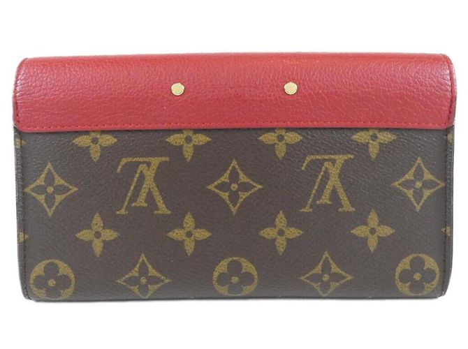 Louis Vuitton Monogram Portefeuille Pallas M58414 Wallet Castaño Fucsia - vista 2