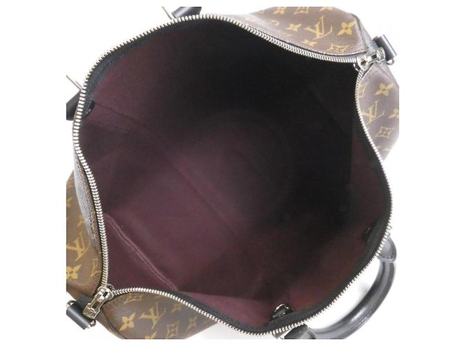 Louis Vuitton Monogram Macassar Keepall Bandoulière 45cm Boston Bag Braun - Ansicht 7