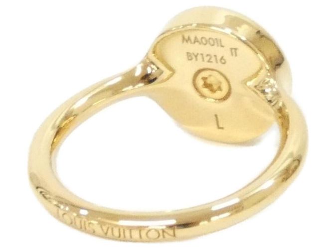 Anel Band Pearly Confetti Louis Vuitton Dourado Cinza - vista 2