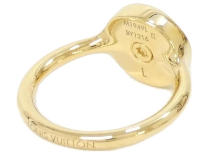 Anillo Louis Vuitton LV Pearly Confetti Band Blanco Dorado - vista 2