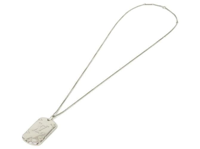 Colar com Medalhão Louis Vuitton Monogram M62484 Prata - vista 2