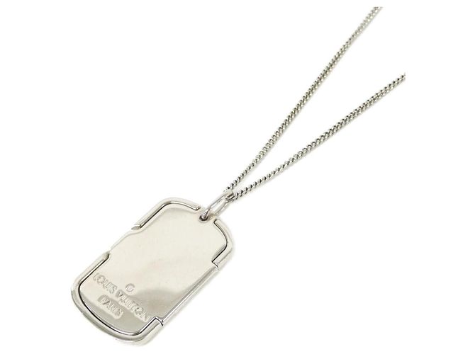 Colar com Medalhão Louis Vuitton Monogram M62484 Prata - vista 3