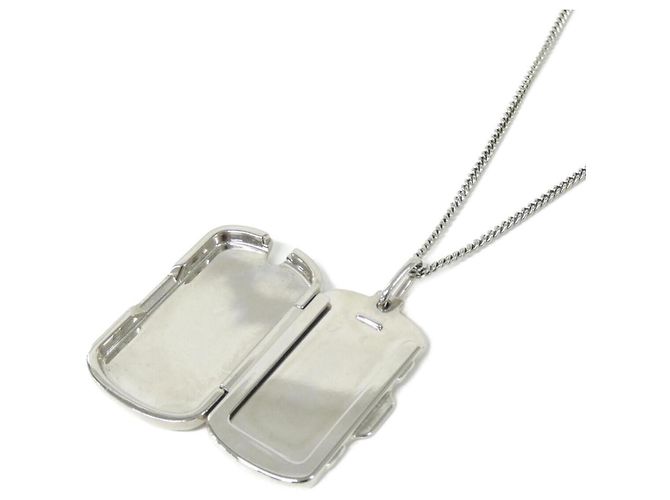 Colar com Medalhão Louis Vuitton Monogram M62484 Prata - vista 4