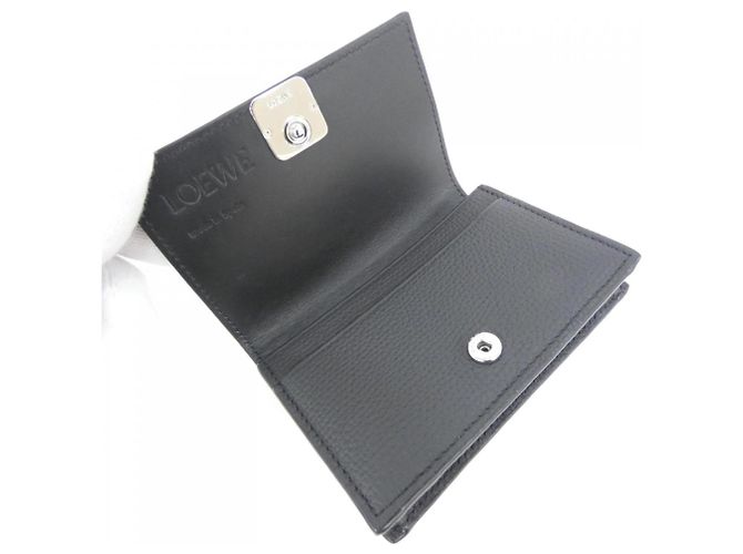 Tarjetero de piel de ternera Loewe Negro - vista 4