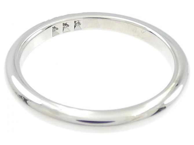 Autre Marque Anel Aliança de Platina Tiffany - vista 3