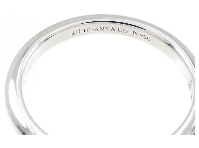 Autre Marque Anel Aliança de Platina Tiffany - vista 4